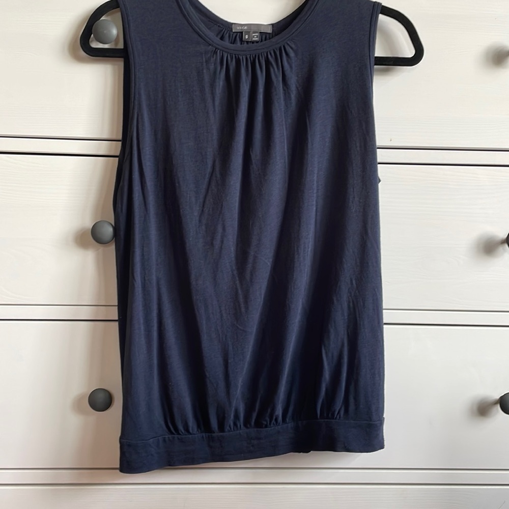 Vince Navy Sleevless Top